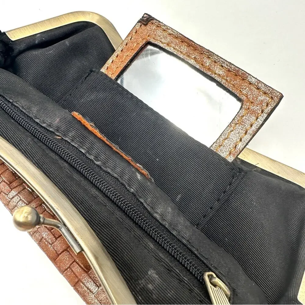 Patricia Nash Lina Small Frame Clutch Bag (chain missing)